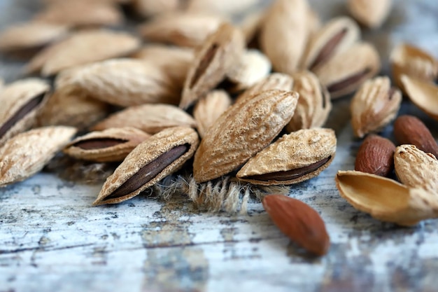 Shelled almonds Useful nuts