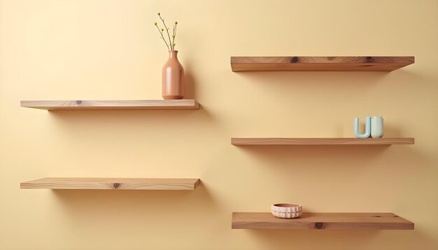 Photo shelves wooden planks texture storage furniture minimalistic home wood horizontal boards