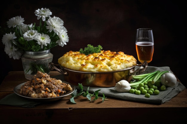 Sheperds pie still life