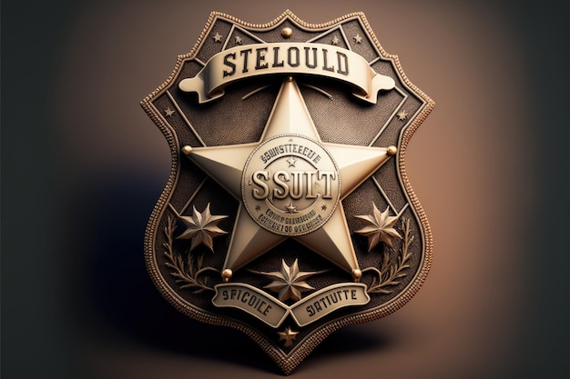 Sheriff badge police badge AI