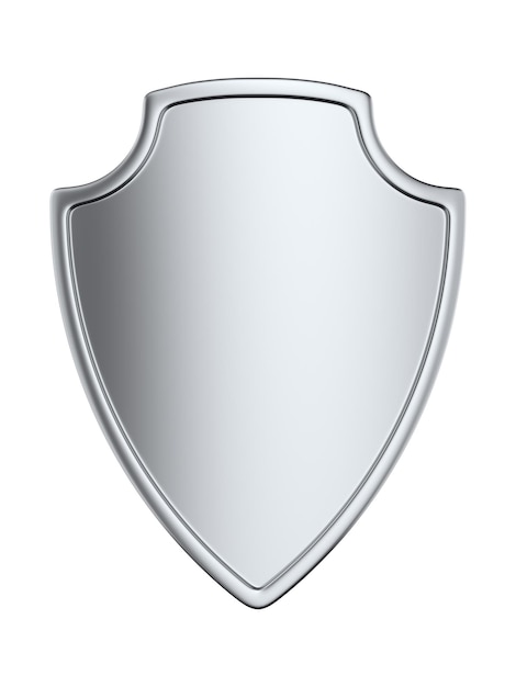 Shield on white background Isolated 3D illustration