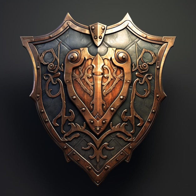 a shield with a sword on it that says " the name of the sea ".