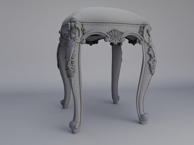 Shilpi Handicrafts Royal Stool