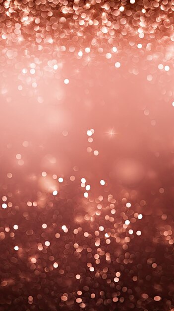 Photo shimmering copper bokeh background