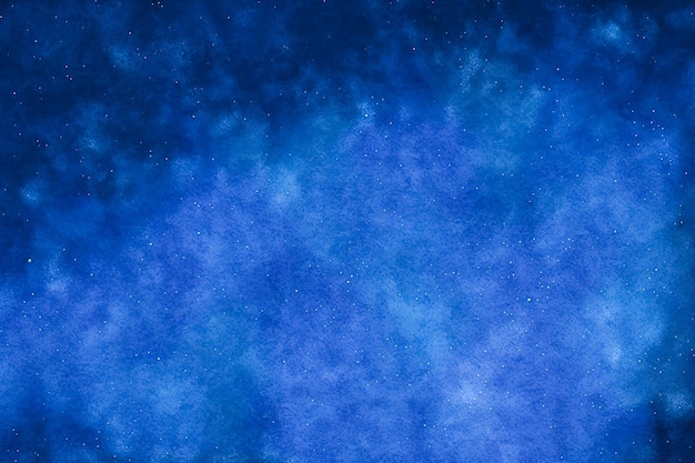 Shimmering dark blue watercolor background. AI Generated