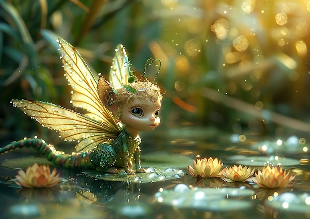 Shimmering Deep Woodland Fairies