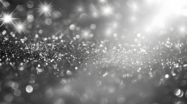 Photo shimmering elegance abstract white and silver background with soft focus and glittering details