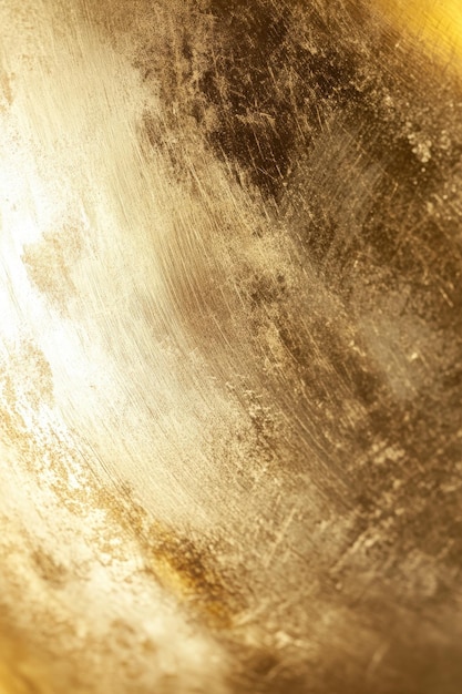 Photo shimmering golden surface with texture and intricate details