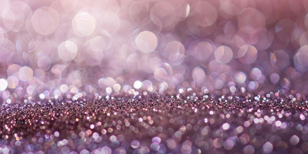 Shimmering Texture of Glitter with a Gradient Pink Background