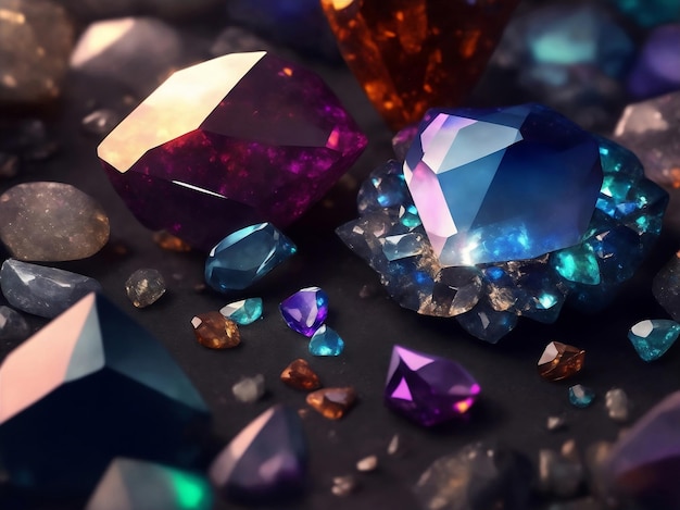 A Shine jewel gem stone Generative AI Illustration