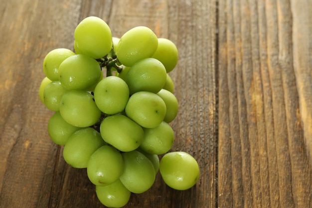 Shine muscat grape, a type of popular green grape from Japan