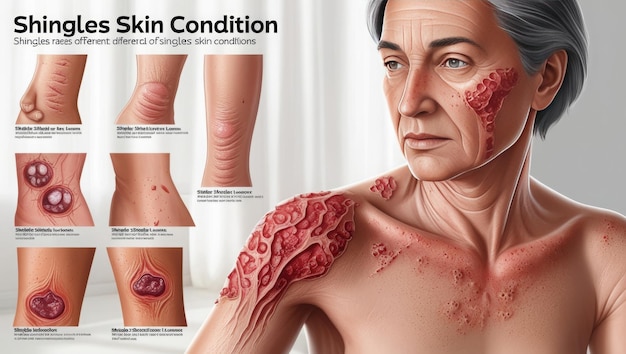 Shingles Skin Conditions Expert Illustrations for Medical and Health Projects Freepik