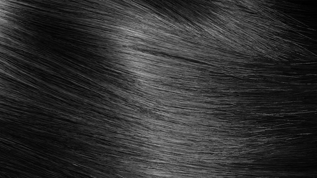 Shiny brunette hair texture