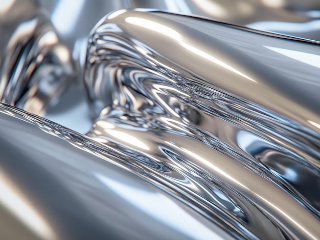 Shiny chrome with sleek surface