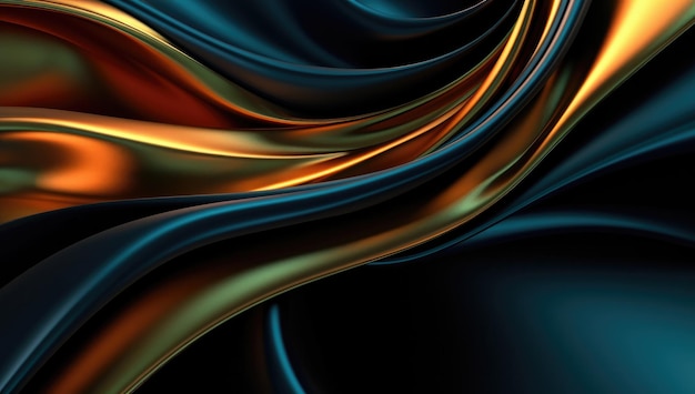 A shiny and fluid colorful wavy background