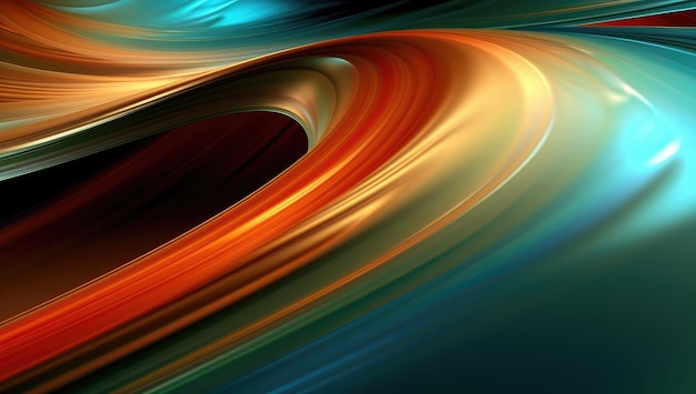 A shiny and fluid colorful wavy background