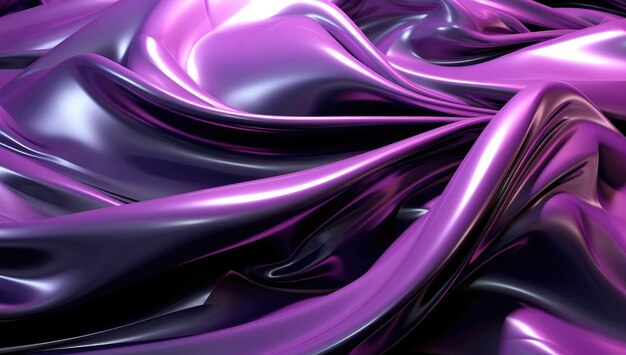 A shiny and fluid purple wavy background