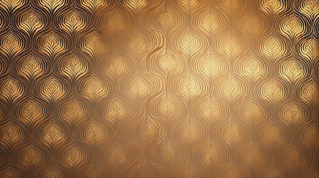 Shiny gold background with patterns Luxury Golden abstract wall