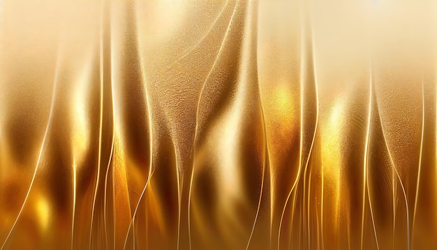 Shiny gold background with patterns Luxury Golden wall