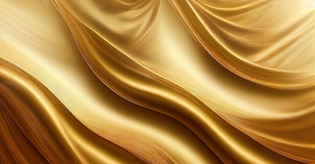 Shiny gold background with patterns Luxury Golden wall