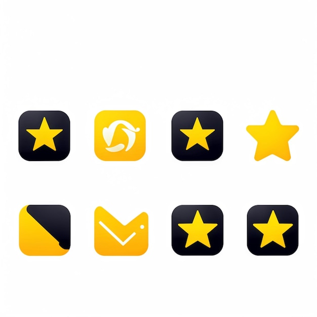 Photo shiny gold star ratings for modern feedback