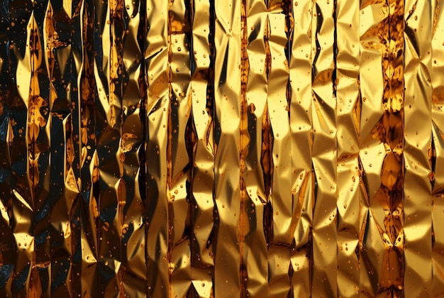 Shiny gold wall background texture generative ai