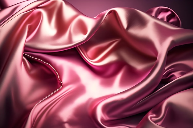 Photo shiny pink silk texture