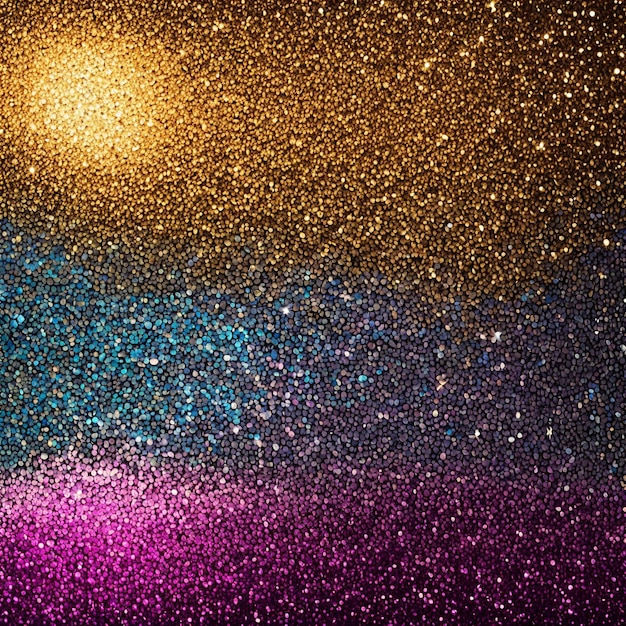 Photo a shiny surface with glitter on it and a black background