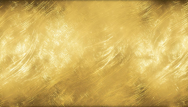 Shiny yellow leaf gold foil texture background Generative AI