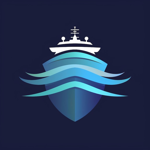 Photo a ship logo vector