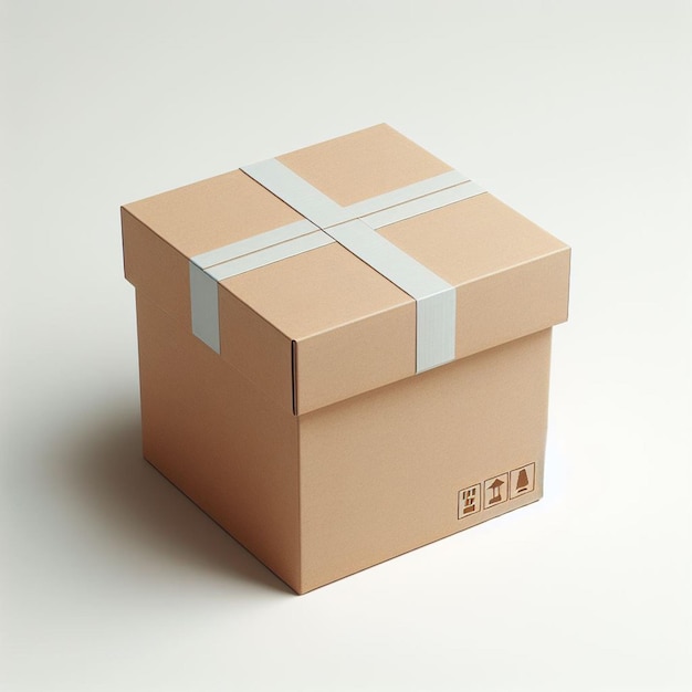 shipping box on a white background