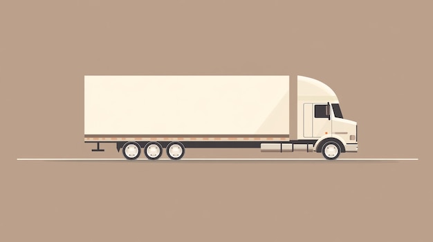 shipping truck icon on a road brown background ar 169 v 61 Job ID e913832477004f7daebdb7e9b3f9451a