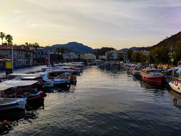 Ships in port Marmaris Turkey