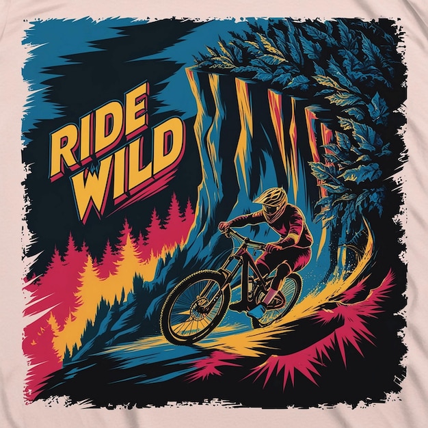 a shirt that says ride wild on it