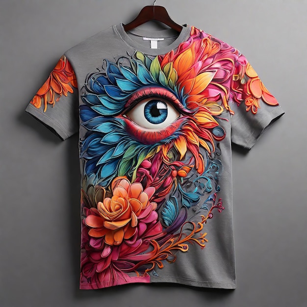 a shirt with an eye on it that says eye