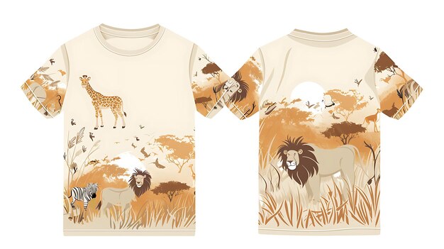 Photo a shirt with a lion on it and a lion on the front