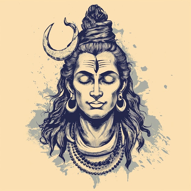 Shiva god Indian portrait