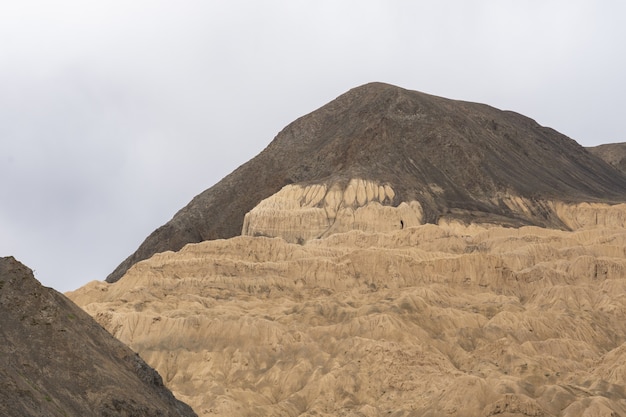 Shockingly desolate Moonland landscape at Lamayuru, in Ladakh, India