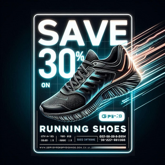 a shoe that says save on on it