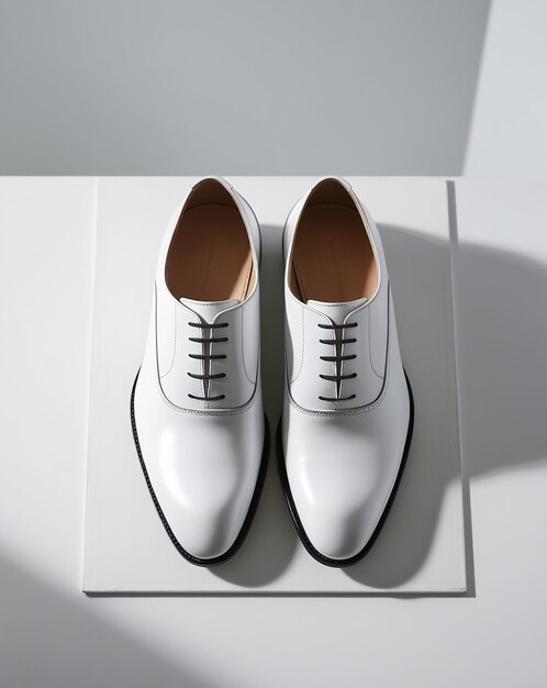 Photo shoes men white top two