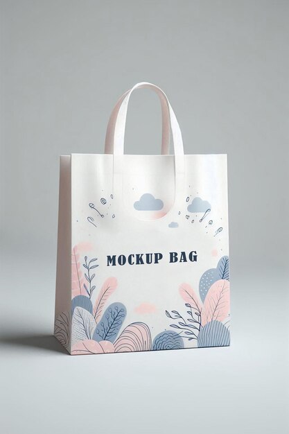 Photo shopper bag mockup