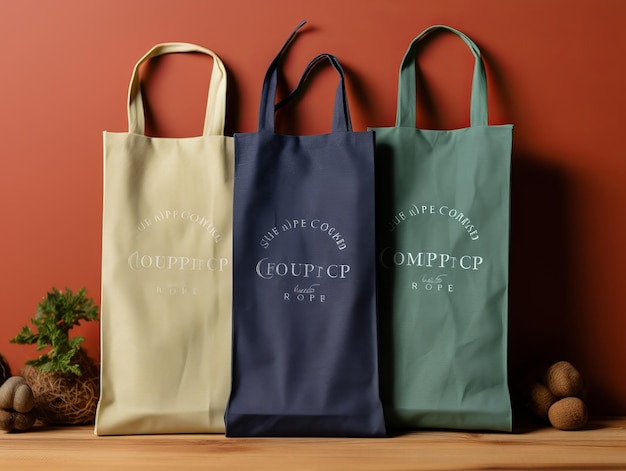 shopping bag mockup design