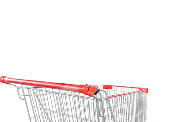 Shopping cart isolated on white background