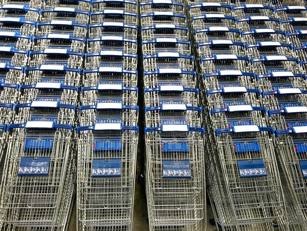 shopping carts lines