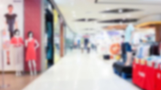 shopping mall abstract defocused blurred background