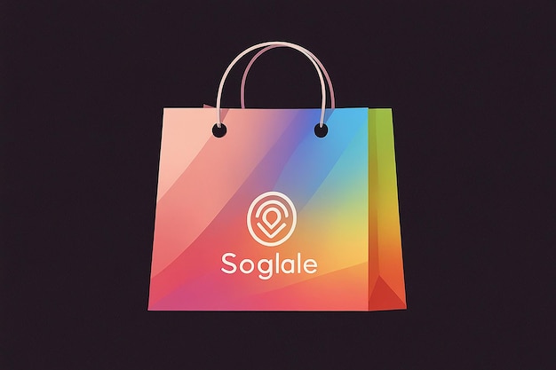 Shopping Store Retail Bag Logo Vector Design