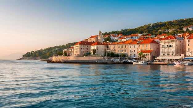 Shore with building st daytime in makarska croatia