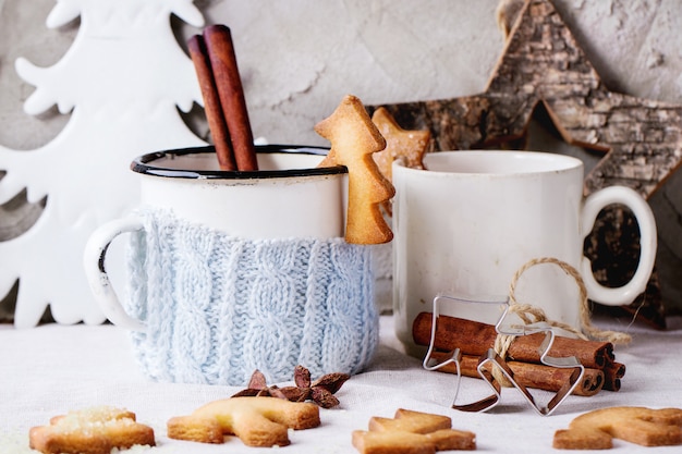 Shortbread Christmas cookies for cups