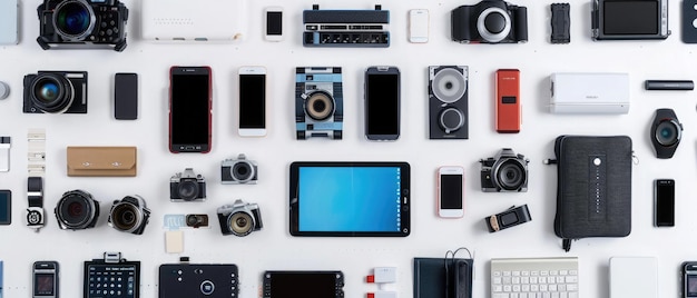 Photo showcase of modern tech and gadgets