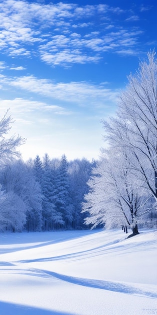 showcasing the beauty of a snowy winter scene